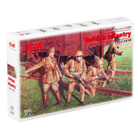 ICM 35301 British Infantry 1917-1918 4 Figures   1/35