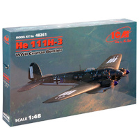ICM 48261 He 111H-3 WWII German Bomber 1/48