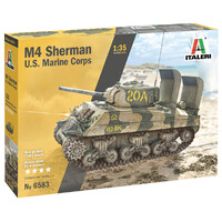 Italeri 6583S M-4A2 Sherman US Marine Corps Rubber Tracks 1/35