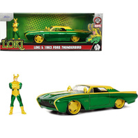 Jada Ford Thunderbird 1963 With Loki Figure   1/24