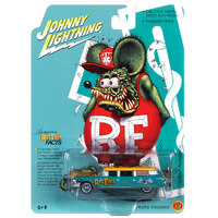 Johnny Lightning SP143 1959 Cadillac Ambulance Rat Fink  1/64
