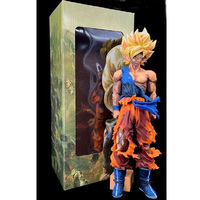 KRACKIN Figure Dragon Ball Z Goku Battle Damaged Yellow Hair 360mm