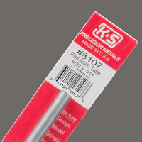 K&S Aluminum Tube 9/32 .014 Wall 12in  (1)