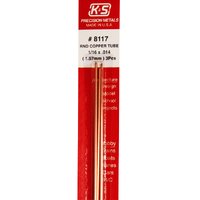 K&S 8117 Copper Tube 1/16 .014 Wall 12in (3)