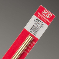 K&S 8132 Round Brass Tube 9/32  .014 Wall 12in  (1 )