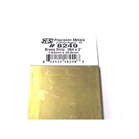 K&S 8249 Brass Strips .064 x 2      12in (1)