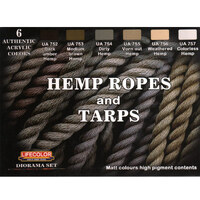 LifeColor Hemp Rope And Tarps Acrylic Paint Set