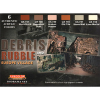 LifeColor Debris And Rubble Acrylic Paint Set