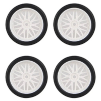 LDRC LA0034W  LD18 Drift Tyres MTD White Wheels (4pce)