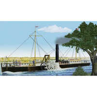 Lindberg Fulton's Clermont Paddle Wheel Steamship 1/96