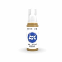 AK Interactive AK11191  - 3 Gen Acrylics - Gold 17ml