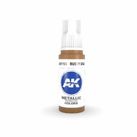 AK Interactive AK11195  - 3 Gen Acrylics - Rusty Brass 17ml