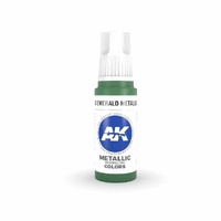 AK Interactive AK11204  - 3 Gen Acrylics - Emerald Metallic Green 17ml