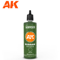 AK Interactive AK11246- 3 Gen Primers - Russian Green Surface Primer 100ml