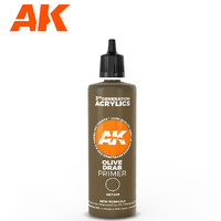 AK Interactive AK11249- 3 Gen Primers - Olive Drab Surface Primer 100ml