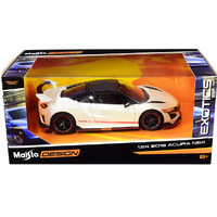 Maisto Acura NSX Pearl White With Carbon Top 2018 Exotics  1/24