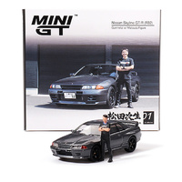Mini GT 00869-R Skyline GT-R R32 Nismo Gunmetal W/ Matsuda Figure 1/64