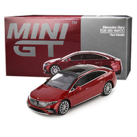Mini GT 00970-R Mercedes Benz EQS 580 4MATIC Red Metallic   1/64