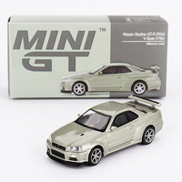 Mini GT 01003-R Nissan Skyline GT-R R34  V-spec II Nur  Millenium Jade 1/64