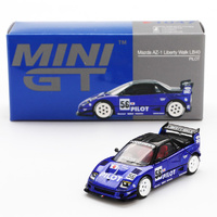 Mini GT 01047-R Mazda AZ-1 Liberty Walk LB40 Pilot Blue    1/64