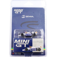 Mini GT 01118-BL Toleman TG184 No.19 A  Senna 1984 Monaco GP 2nd  1/64