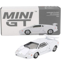 Mini GT 01134-L  Lamborghini Countach 25th Anniversary White   1/64