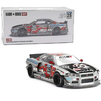 Mini GT KHMG197 Nissan Skyline GTR R34 Kaido Star Racing V1 1/64