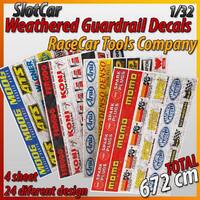 MHS Model Guardrail Decals Performance Parts ( Weathered)  1/32