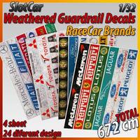 MHS Model Guardrail Decals Car Brands ( Weathered)  1/32