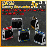 MHS Model Vintage Pit And Garage Tyre Stand (5)  1/32