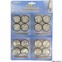 MJ Spinner Rims & Tyres (1packet of 4) 1/18