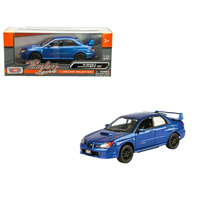 Motor Max 73330 Subaru Impreza WRX STI Pearl Blue 1/24