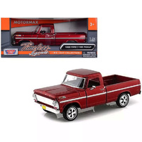 Motor Max 79315 1969 Ford F-100 Pickup Red 1/24