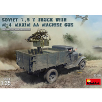 MiniArt 35186 Soviet 1.5t Truck With M-4 Maxim AA Machine Gun  1/35