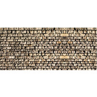 Noch HO Cut Quarrystone Wall 64x15cm (Card)