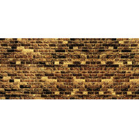 Noch HO Sandstone Wall 64x15cm (Card)