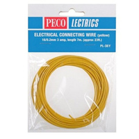 Peco Wire Yellow 7 Metre 3amp Max