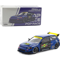 Pop Race 640365 Pandem Honda Civic EG6 Blue/ Black 1/64