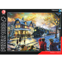 Puzzle Christmas Train Landscape 1000pce