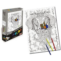 Puzzle Majestic Elephant  Colour Yourself 500pce