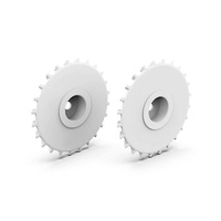 Rlaarlo RS10004 Silver Wheel Fairing (2) 1/10 For AK-787
