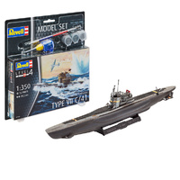 Revell 65154 German Submarine Type VII C/41 Model Set 1/350