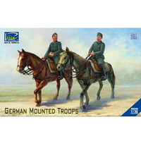 Riich Models German Mounted Trrops 2 Horses & 2 Figures  1/35