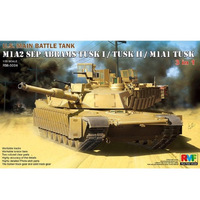 Ryefield  M1A1/M1A2 Tusk W/workable Track Links 1/35