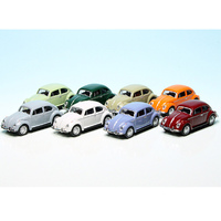 Schuco VW Beetle 8pc Set  1/87