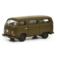 Schuco VW T2 Bus Bundeswehr Olive Military 1/87