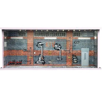 SCG  Diorama - Garage Scene Outdated Factory C (Boxed)  1/64