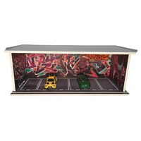 SCG  Diorama - Garage Scene Graffiti Wall E (Boxed)  1/64