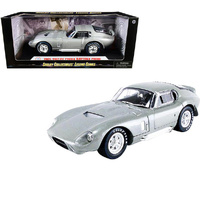 Shelby Cobra Daytona Coupe 1965 Silver 1/18