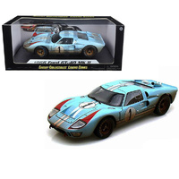 Shelby Ford GT MKII 1966 Ken Miles Blue/ White/ Orange 1/18